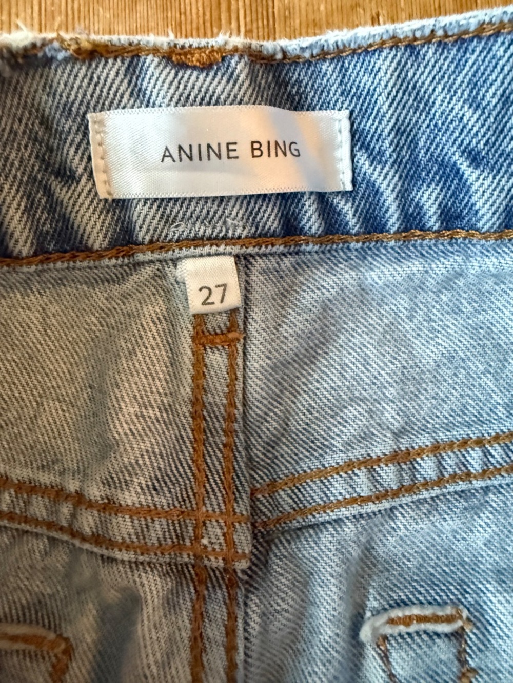 Anine Bing- Kat Deconstructed Jean in Medium Wash Size 27 - Picture 4 of 4